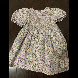 Zara toddler dress with smocking & lining